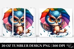 Agressive Baby Owl | 20 oz Tumbler Product Image 1