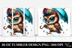 Agressive Baby Owl | 20 oz Tumbler Product Image 1