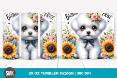 Sunflower Bichon Frise Tumbler Product Image 1