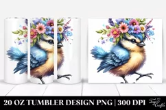 Aggressive Baby Bird with Cool Haircut 20 Oz Tumbler Product Image 1