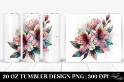 Stained Rhododendron Tumbler Design Product Image 1
