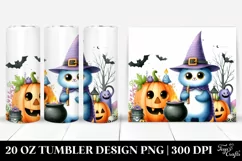 Whimsical Halloween Scene Clipart 20 Oz Tumbler Product Image 1
