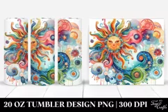 Whimsical Colorful Pastel Sun | 20 oz Tumbler Product Image 1