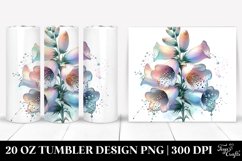 Shiny Foxglove Tumbler Design Product Image 1