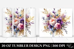 Colorful Abstract Bouquet | 20 Oz Tumbler Product Image 1
