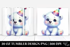 Cute Baby Polar Bear | 20 Oz Tumbler Product Image 1
