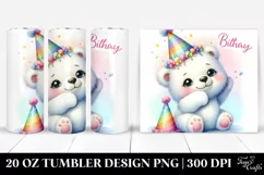 Colorful Baby Polar Bear|20 Oz Tumbler Product Image 1
