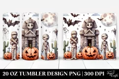 Unique Mummy's Tomb Halloween Clipart | 20 oz Tumbler Product Image 1