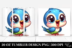 Colorful Swallow Cartoon | 20 Oz Tumbler Product Image 1