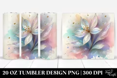 Glossy Snowdrop Clipart 20 Oz Tumbler Product Image 1
