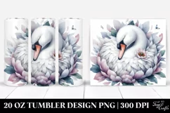 Sleeping Swan in Flower|20 Oz Tumbler Product Image 1