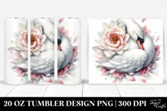 Sleeping Swan in Flower|20 Oz Tumbler Product Image 1