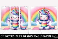 Baby Unicorn Yoga Instructor | 20 Oz Tumbler Product Image 1