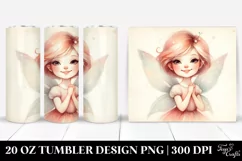 Retro Smiling Fairy | 20 oz Tumbler Product Image 1