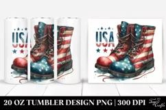 Patriotic Boots Tumbler | 20 oz Tumbler Product Image 1
