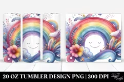 Dreamy Colorful Whimsical Rainbow Clipart 20 Oz Tumbler Product Image 1