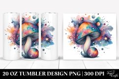 Celestial Magical Mushroom, Transparent 20 Oz Tumbler Product Image 1