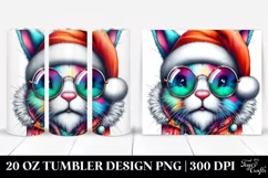 Quirky Bunny Portrait | 20 oz Tumbler Product Image 1