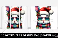 Quirky Bunny Portrait | 20 oz Tumbler Product Image 1