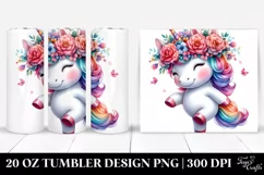 Baby Unicorn Dancing | 20 oz Tumbler Product Image 1