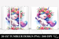 Baby Unicorn Drawing | 20 oz Tumbler Product Image 1