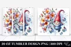 Air Hanging Gnome with Freesia | 20 Oz Tumbler Product Image 1