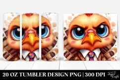 Funny Turkey Chick Clipart 20 Oz Tumbler Product Image 1