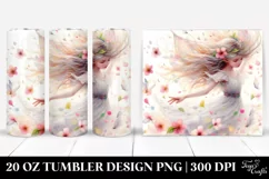 Fairy Tumbling with Spring Petals | 20 Oz Tumbler Product Image 1