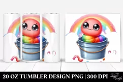 Cute Baby Worm 20 Oz Tumbler Product Image 1