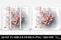 Glossy Cherry Blossom Clipart 20 Oz Tumbler Product Image 1