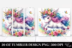 Cute Unicorn Jumping | 20 oz Tumbler Product Image 1