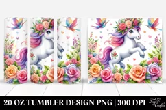 Cute Unicorn Jumping | 20 oz Tumbler Product Image 1