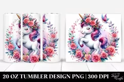 Baby Unicorn Dancing | 20 oz Tumbler Product Image 1