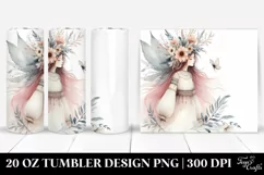 Washed Boho Fairy Watercolor | 20 oz Tumbler Product Image 1