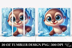 Cute Baby Otter, Transparent 20 Oz Tumbler Product Image 1