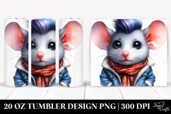 Vibrant Cute Baby Mouse Tumbler Design Product Image 1