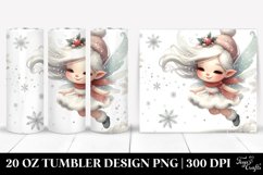 Whimsical Fairy with Snowflakes 20 Oz Tumbler Product Image 1