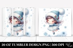 Whimsical Fairy with Snowflakes, 20 Oz Tumbler Product Image 1