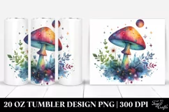 Colorful Magical Mushroom | 20 Oz Tumbler Product Image 1