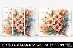 Pastel Rhododendron Clipart 20 Oz Tumbler Product Image 1