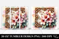 Pastel Rhododendron Clipart 20 Oz Tumbler Product Image 1