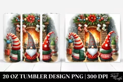 Whimsical Christmas Gnomes 20 Oz Tumbler Product Image 1