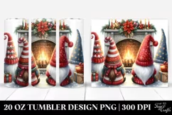 Whimsical Christmas Gnomes 20 Oz Tumbler Product Image 1