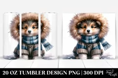 Cute Shetland Sheepdog Tumbler Design Product Image 1