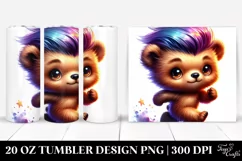 Cute Baby Bear Drawing | 20 oz Tumbler Product Image 1