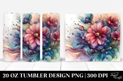 Stained Anemone Tumbler | 20 oz Tumbler Product Image 1