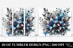 Shiny Lobelia with Marble Splash | 20 Oz Tumbler Product Image 1