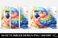 Cute Sleeping Baby Macaw | 20 oz Tumbler Product Image 1