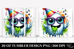 Funny Ghost in Oversized es 20 Oz Tumbler Product Image 1