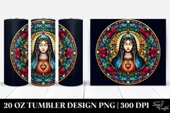 Stained Virgin Mary 20 Oz Tumbler Product Image 1